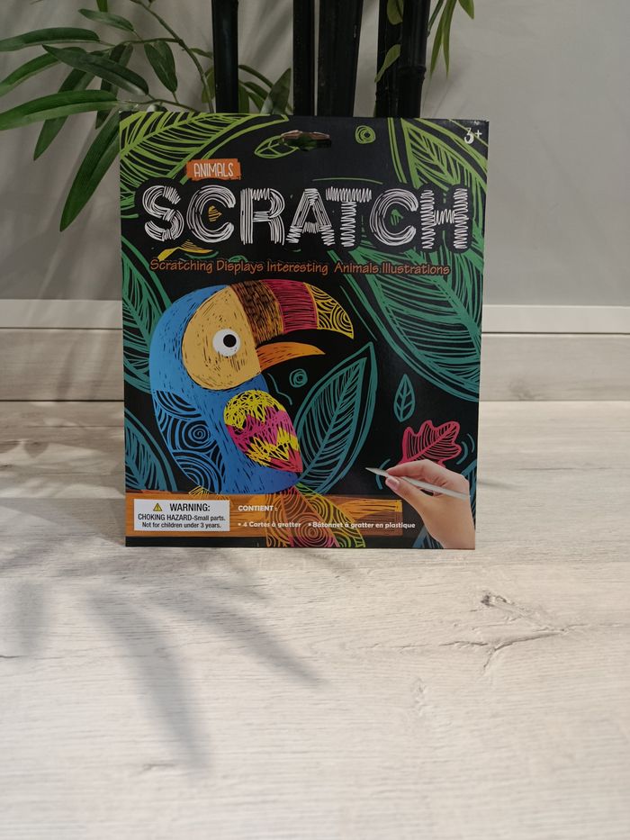 Cartes à gratter animaux de la savane