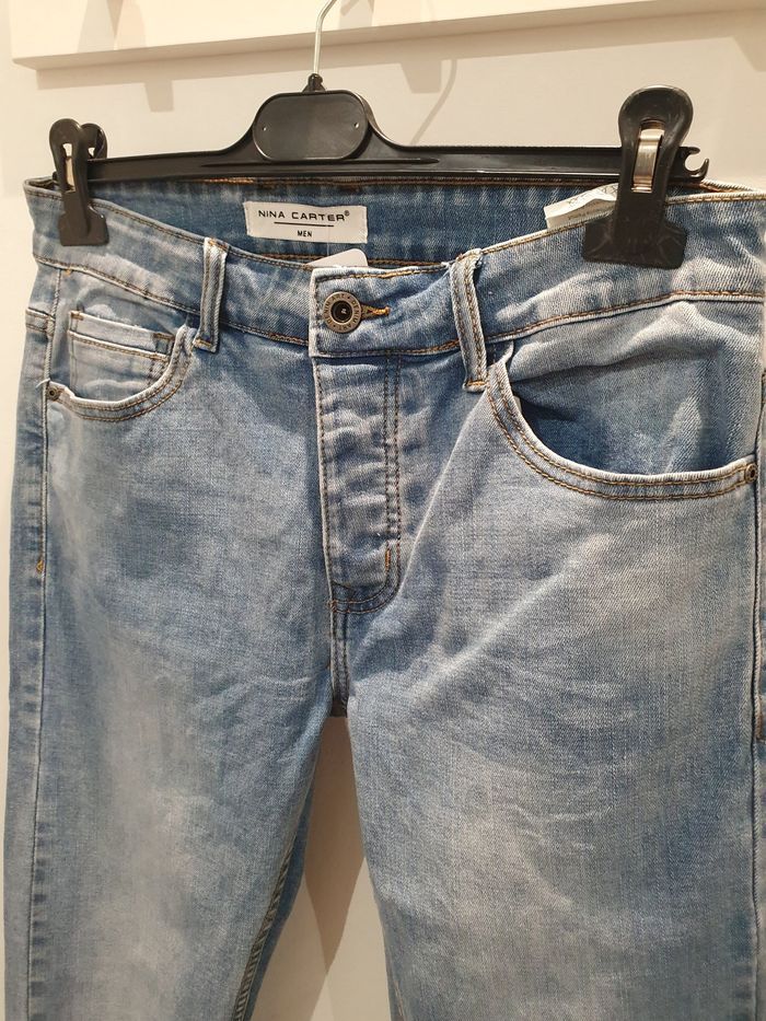 Jean Seattle stretch bleu clair skinny Taille 46 - photo numéro 2