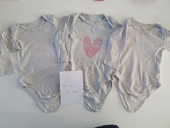 Bodys kiabi, 12 mois / 1 an