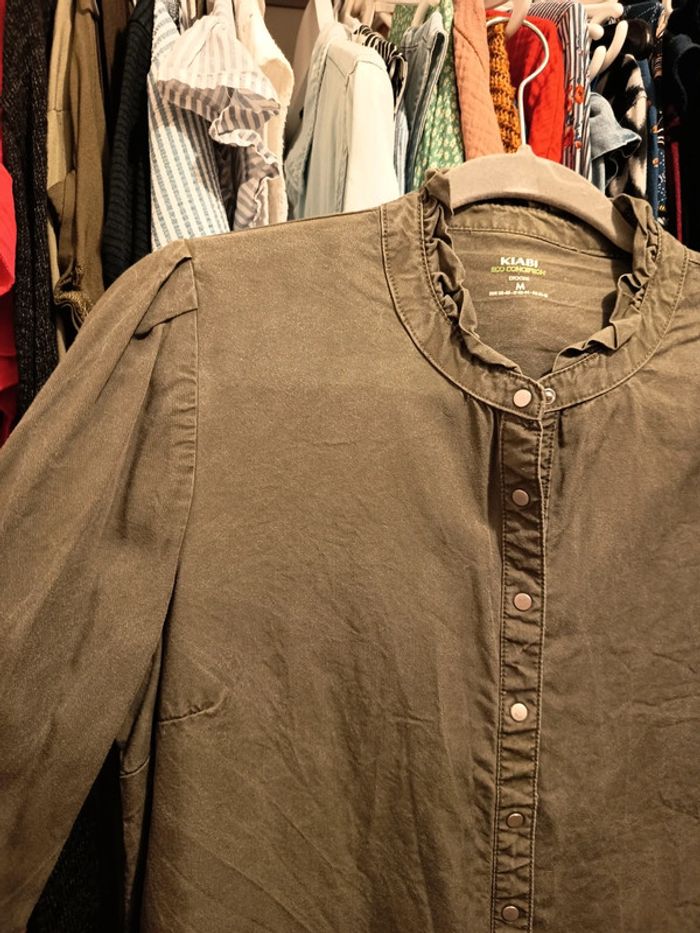 Chemise kaki femme taille M - photo numéro 4