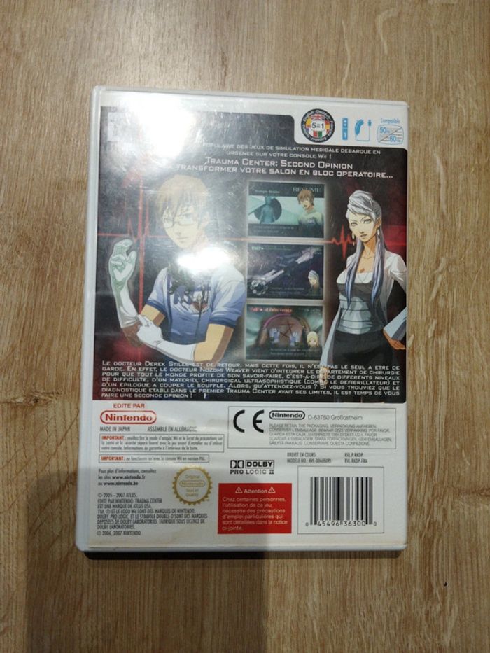 Trauma center second opinion Nintendo Wii - photo numéro 2
