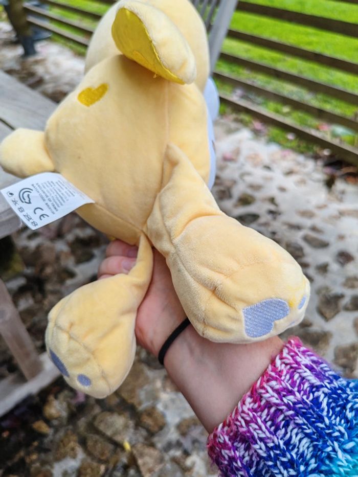 Peluche sensorielle bisounours jaune - photo numéro 6
