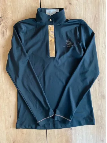 Polo  de  concours Cavalleria Toscana  – Neuf  –  Noir  et Doré  – Taille XS