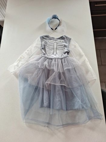 Deguisement squelette avec serre tête assorti