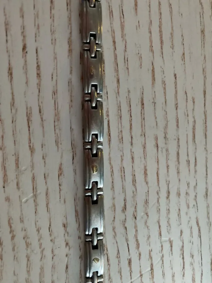 bracelet homme acier/or Zoppini - photo numéro 5