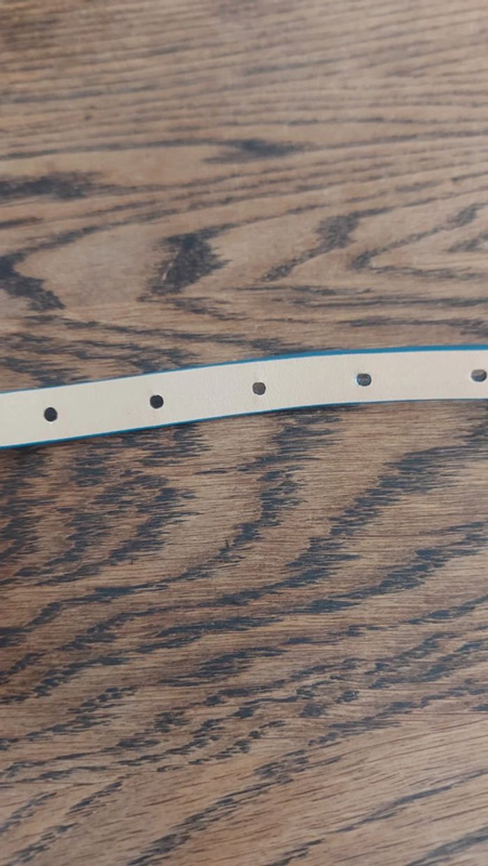 Ceinture Marie Méro en cuir bleu taille 44 - photo numéro 7