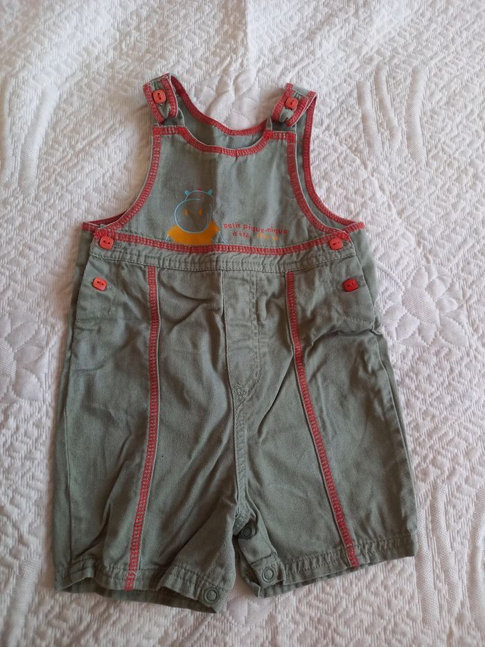 Salopette short 12 mois