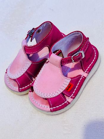 Sandales Kickers rose