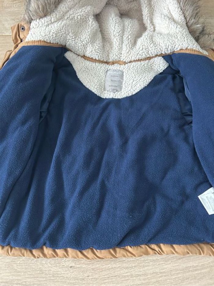 Manteau chaud garçon 18 mois  à capuche - photo numéro 3