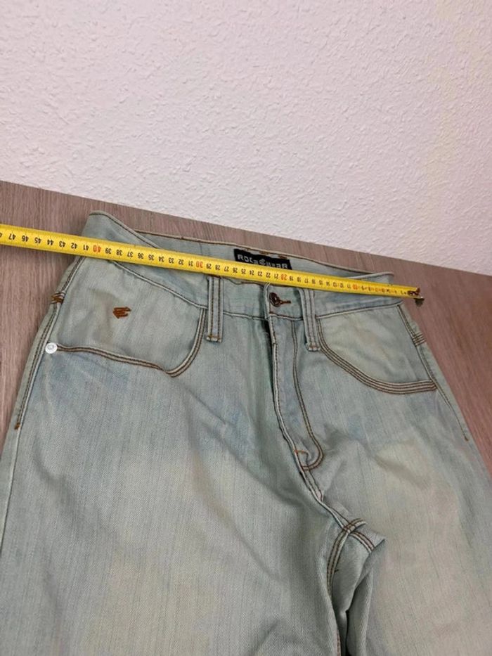 Jean Baggy Hip-Hop Y2K Rocawear Brodé Brooklyn - Taille 32 (Équivalent 42) - photo numéro 9