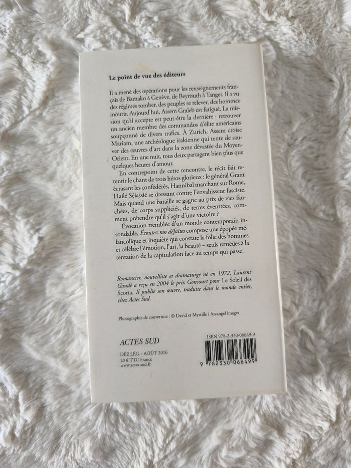 Écoutez nos défaites Laurent Gaudé - photo numéro 3