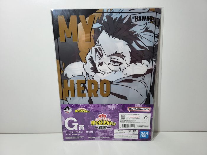 My Hero Academia Porte Document Clear File Ichiban Kuji G Hawks 22X31 Cm