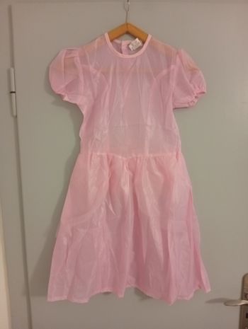 Robe rose princesse fée 8ans