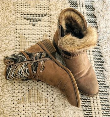 Bottines fausse fourrure taupe - Eram - T38