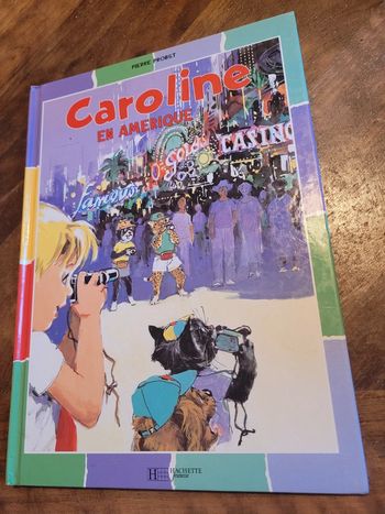 Livre Caroline en Amérique USA États Unis coloré multicolore Pierre Probst album collection