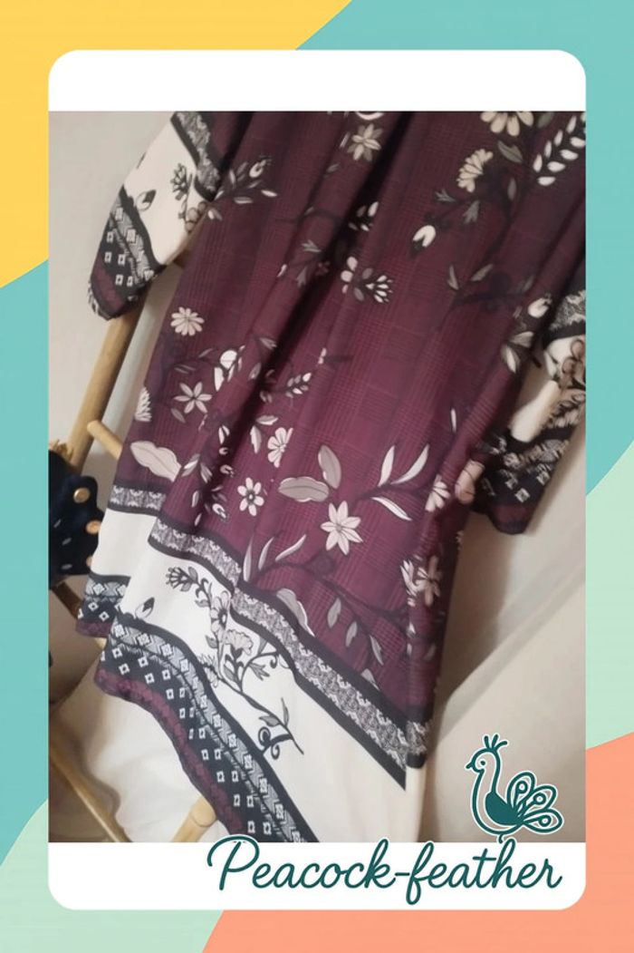 Robe droite bordeaux cem TU - photo numéro 5