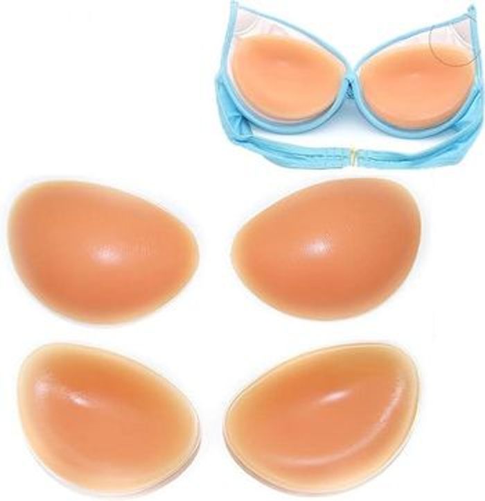 Paire de Volumateurs/Coussinets en Silicone pour Soutien-Gorge et Maillot de Bain, Push Up/Faux Seins