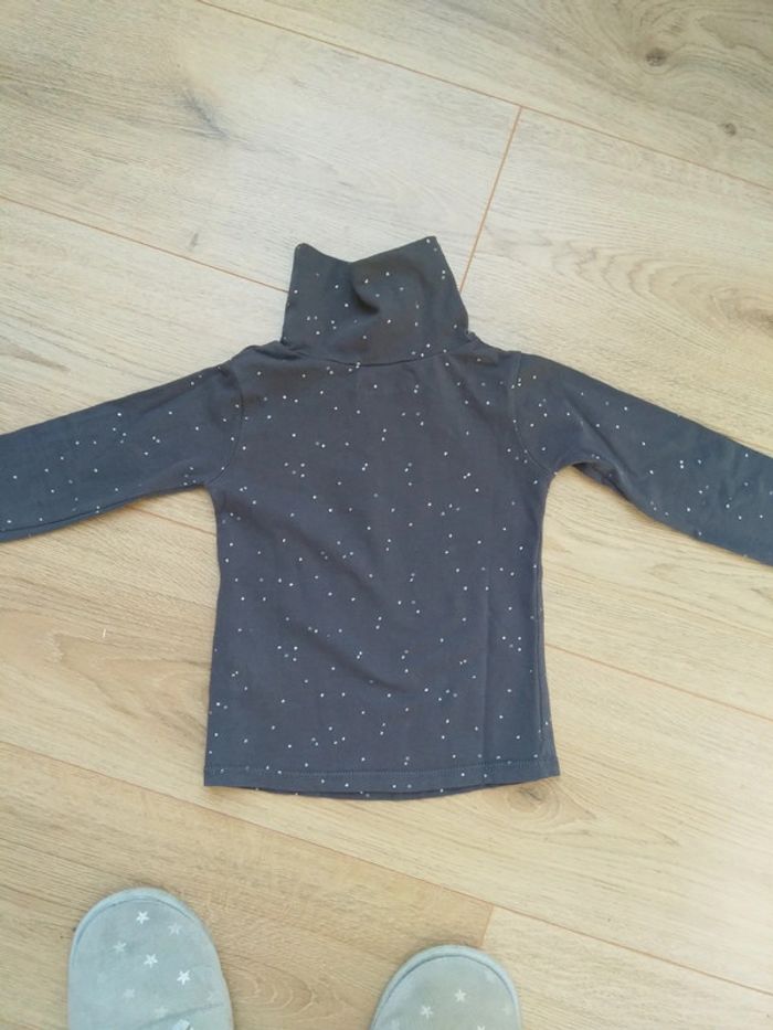 T-shirt col roulé fille 3 ans - photo numéro 4
