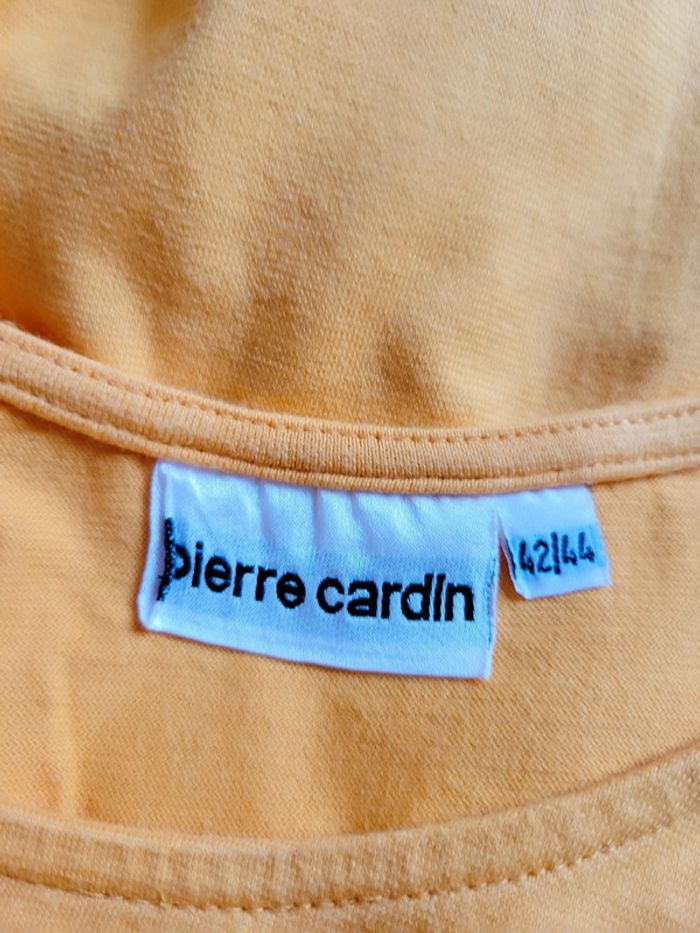 Haut Top tee shirt jaune Pierre Cardin taille XL 42 taille XXL 44 en 100% coton - photo numéro 5