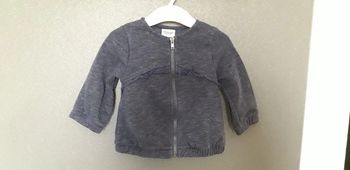 Gilet en molleton zippé 9 mois