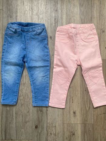 Jegging  legging  12/18 mois h&m rose et bleu