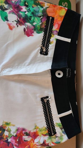 Pantacourt blanc – 42