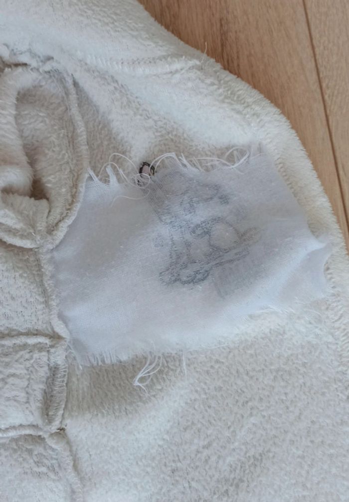 Robe de chambre / peignoir Blanc cassé Disney Bambi Taille 74-80cm - photo numéro 5