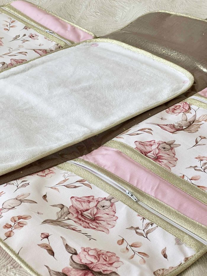 Tapis à langer nomade lapin rose - photo numéro 5