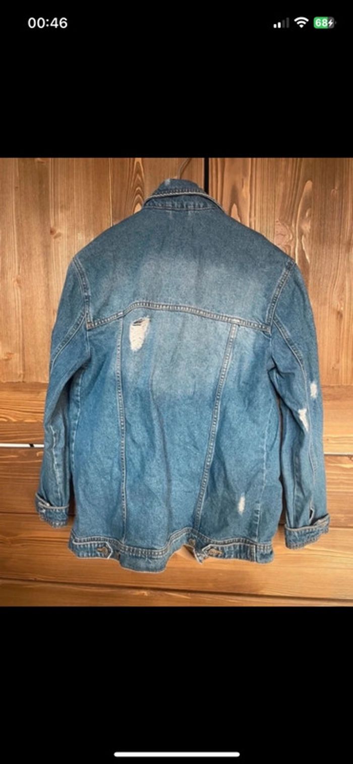 Veste en jean longue taille S - photo numéro 3