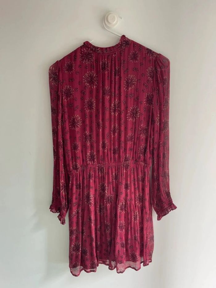 Robe bordeaux à fleurs Ba&sh - photo numéro 5