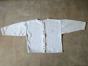 Gilet en sweat bleu ciel 6-8 ans Z