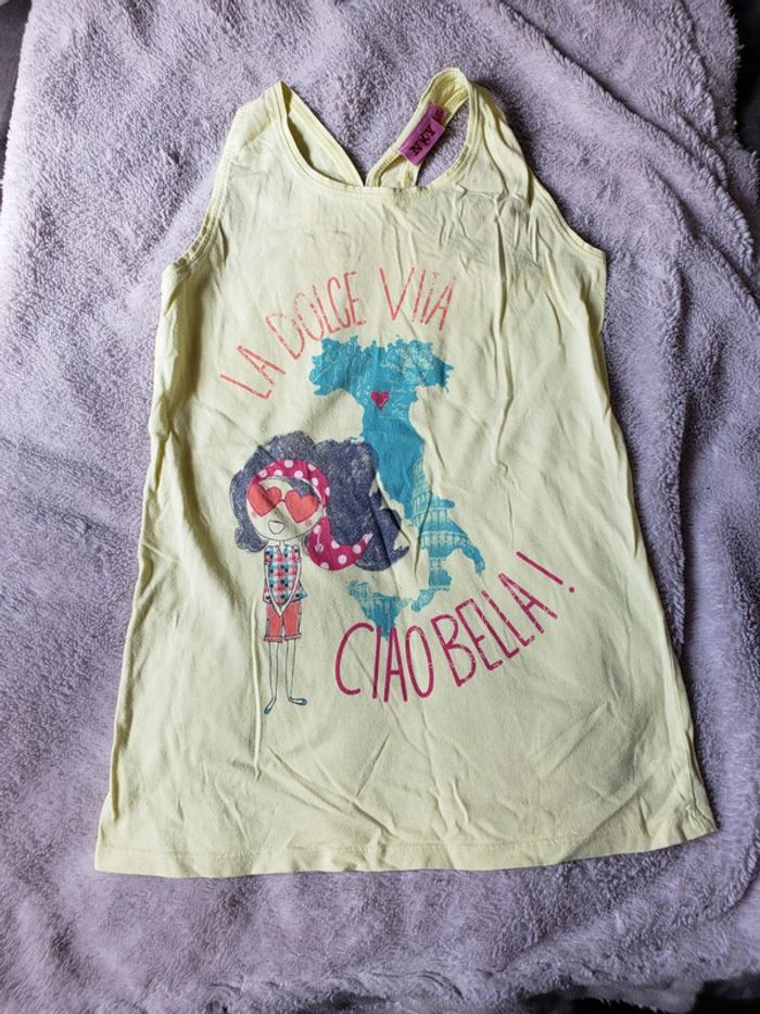 Débardeur jaune 12 ans