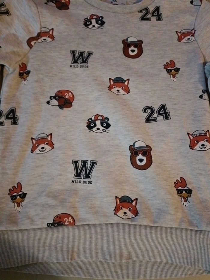 Pull c&A animaux de la forêt 10 ans - photo numéro 4