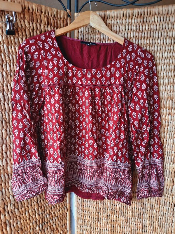 Blouse Etam bordeaux M