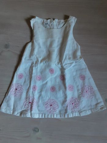 Robe été lin coton T. 74cm
