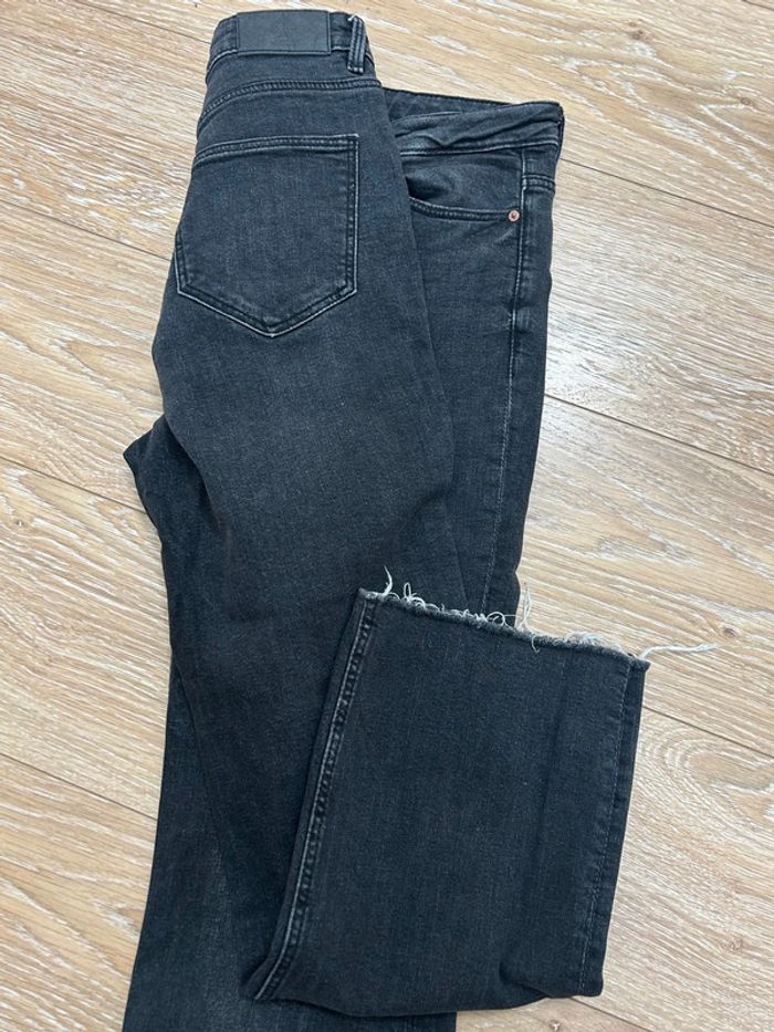 Jeans femme noir court fuselé taille xl 42 springfrield mom boyfriend - photo numéro 3