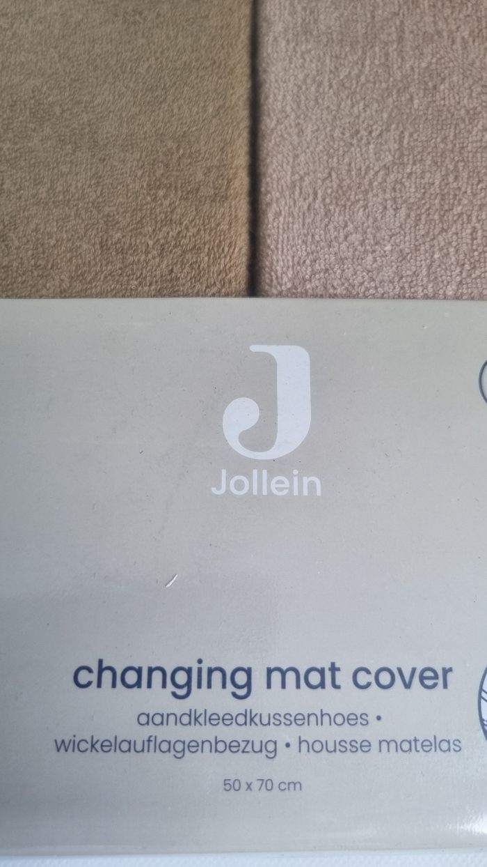 Lot de 2 housses de matelas a langer 50×70cm Jollein neuf - photo numéro 2