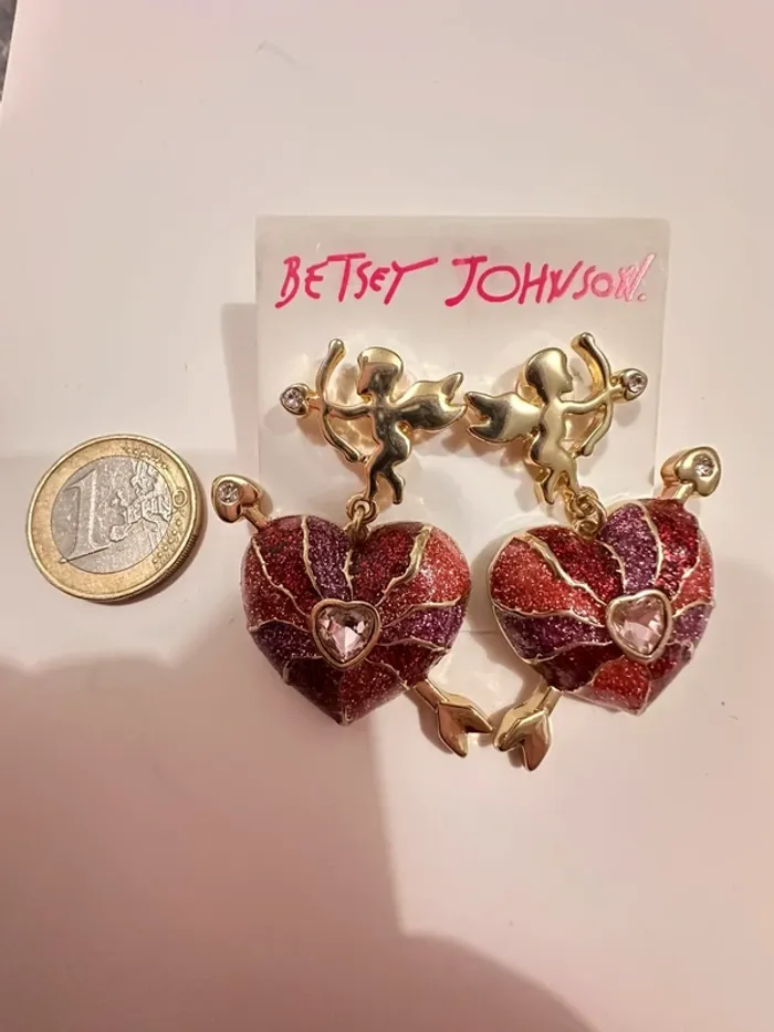 Vintage boucles d’oreilles Betsey Johnson - photo numéro 2