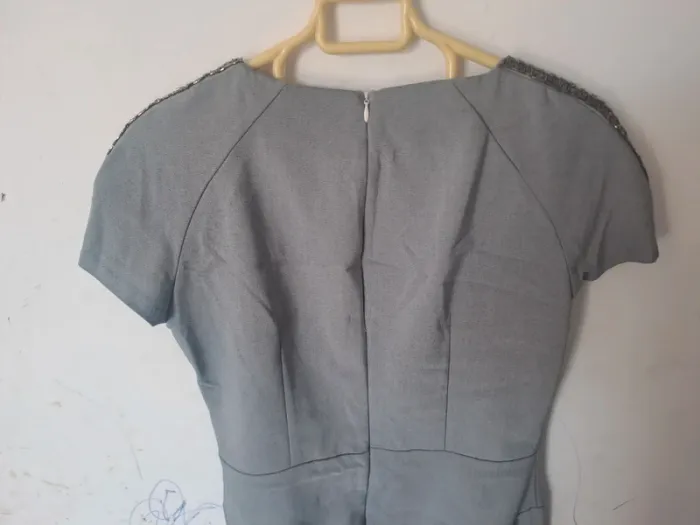 Robe près du corps gris Zara Taille L (40) - photo numéro 9
