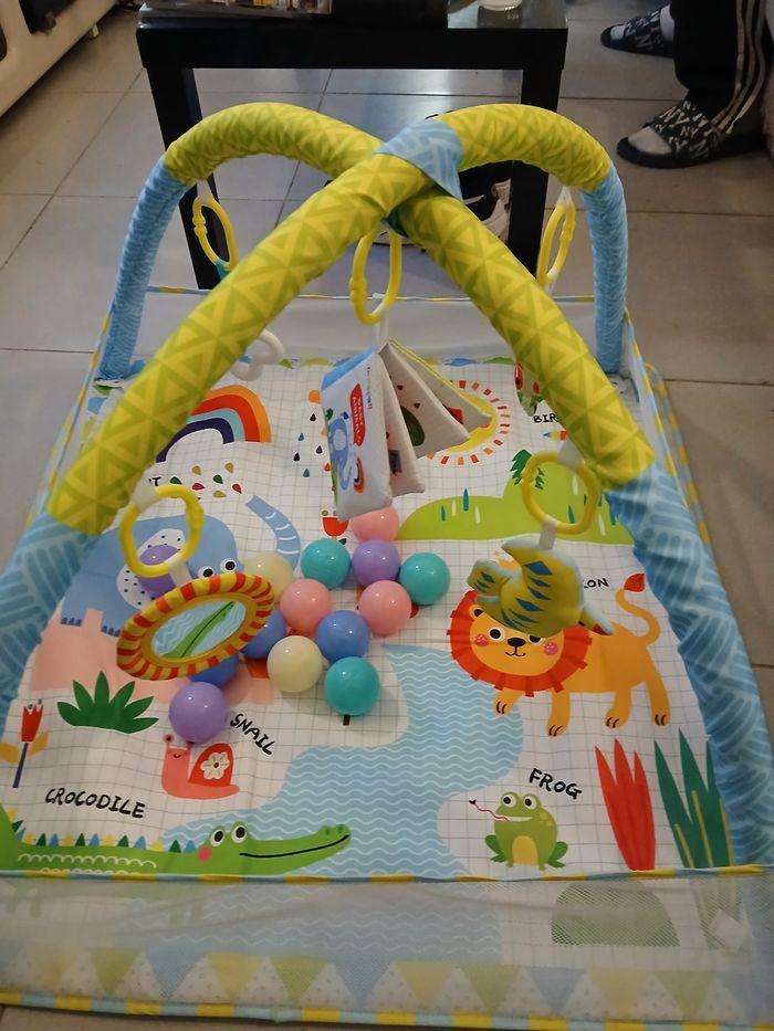 Tapis d’eveil bebe avec arche - photo numéro 5
