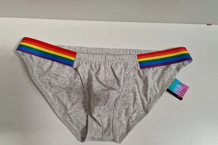 Slip Sexy Pride Gris Arc En Ciel - photo numéro 7