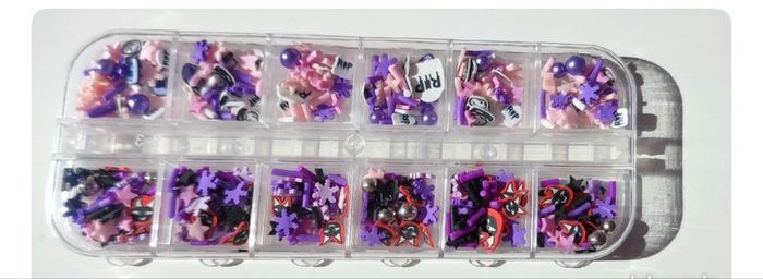 Lot de trois boîte de petites paillettes de table colorés pour Halloween - photo numéro 4