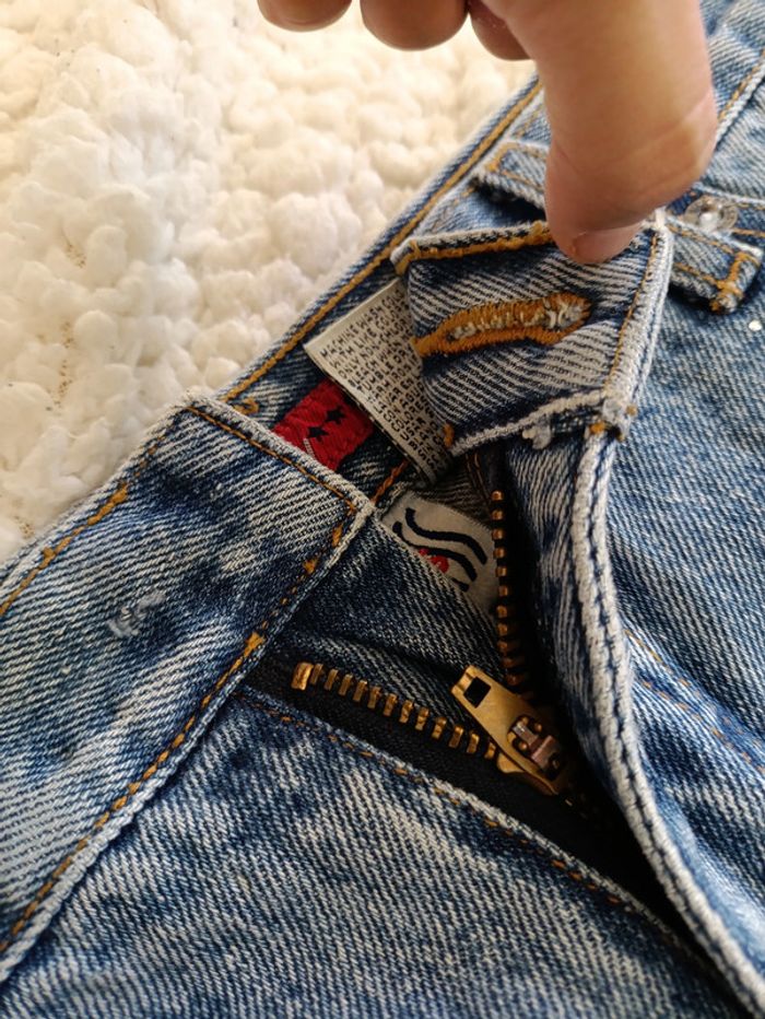Jean Strass vintage Bill Blass à strass coupe droite taille 38 - photo numéro 5