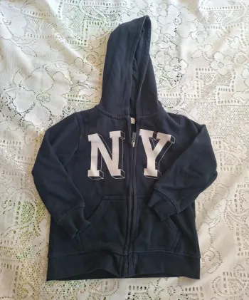 Gilet à capuche NY - Streetwear tendance, La Redoute, en très bon état, taille 5 ans