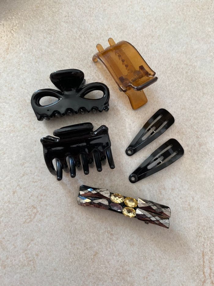 Lot de barrettes pince fille Noir - photo numéro 5