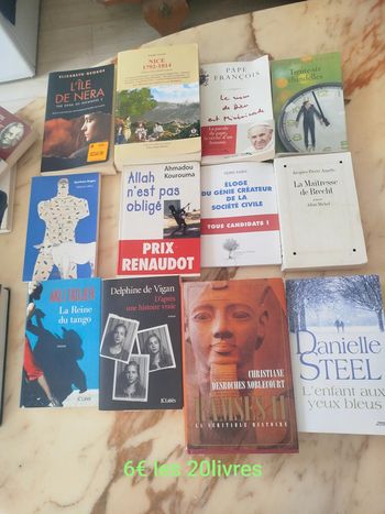 Lot de 20 livres