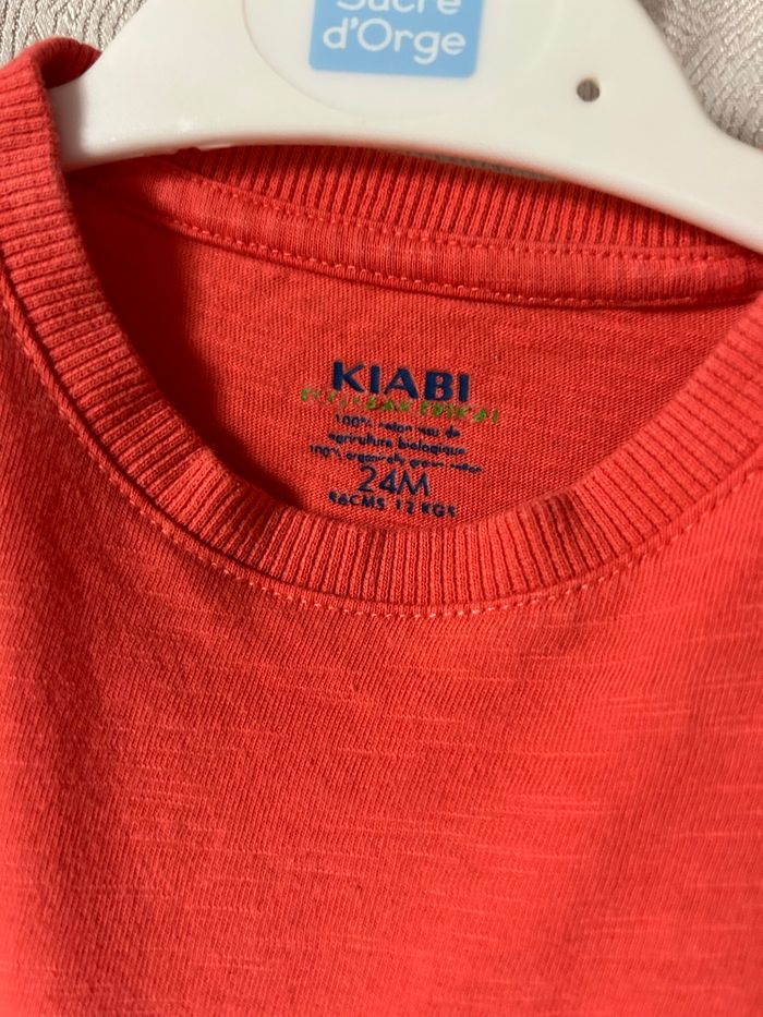 T-shirt saumon 24 mois 86 cm Kiabi - photo numéro 2