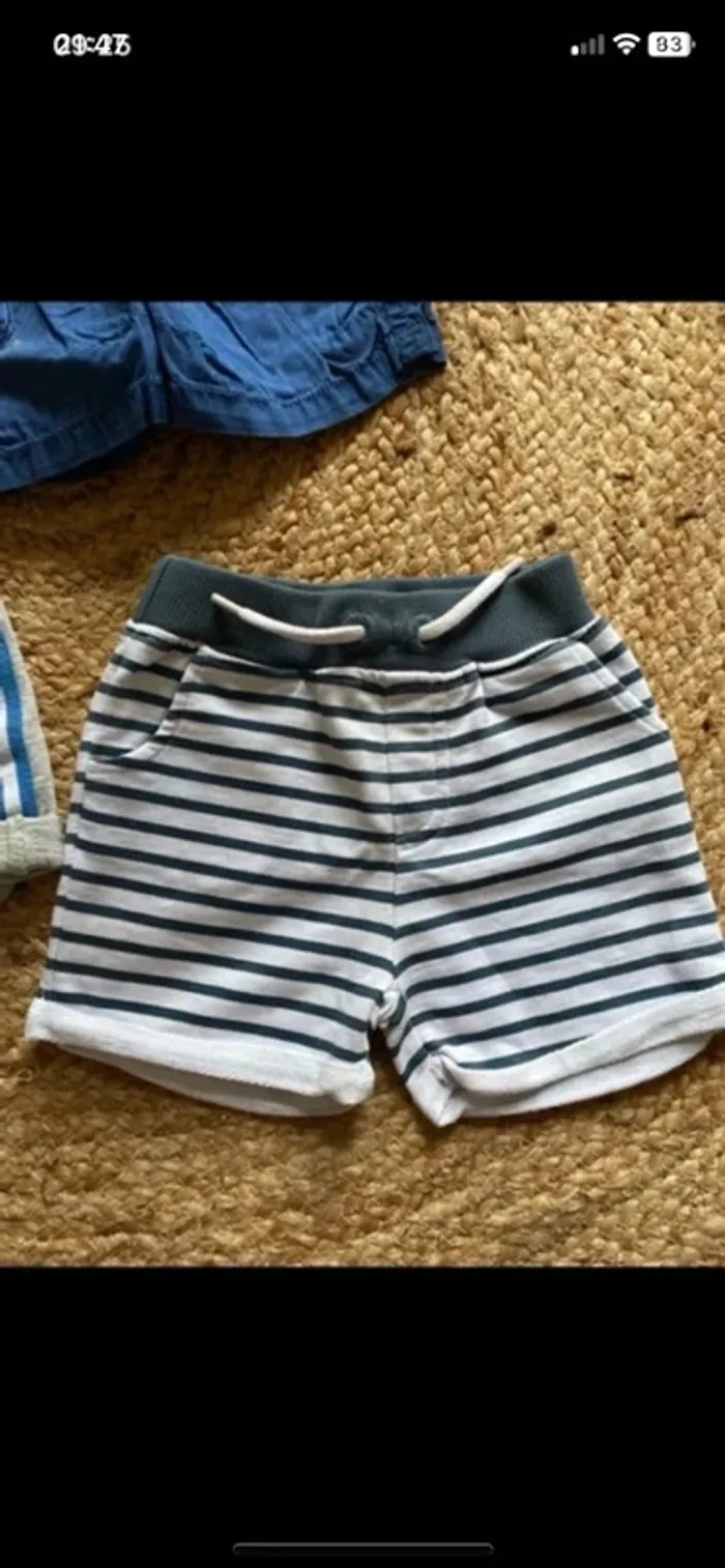 Shorts bébé garçon 12 mois - photo numéro 2