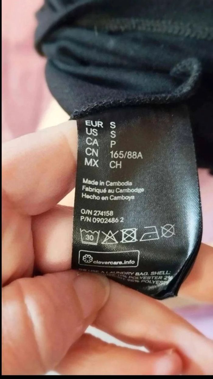 Robe noire h&m avec transparence taille s - photo numéro 10