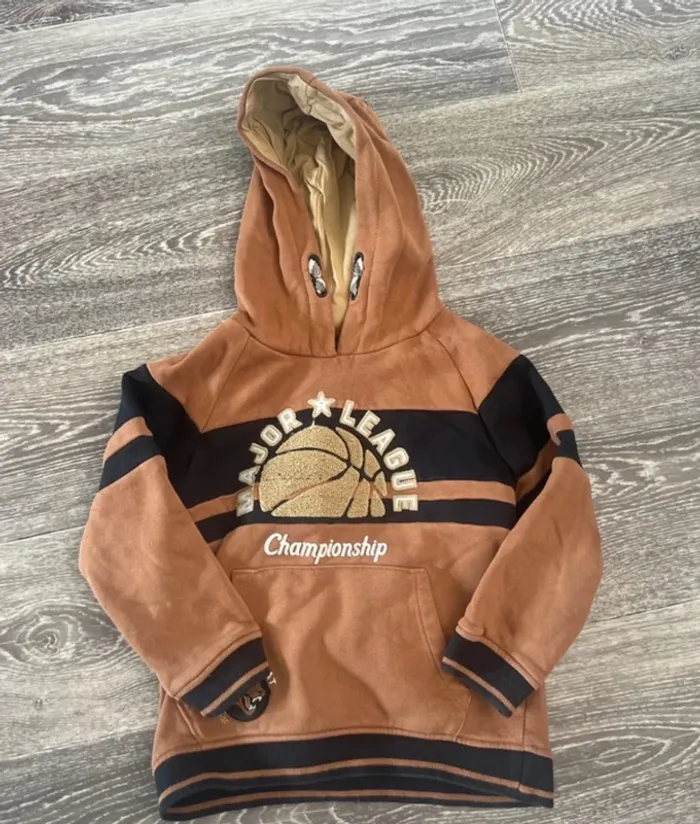Pull à capuche basket sergent major 4 ans